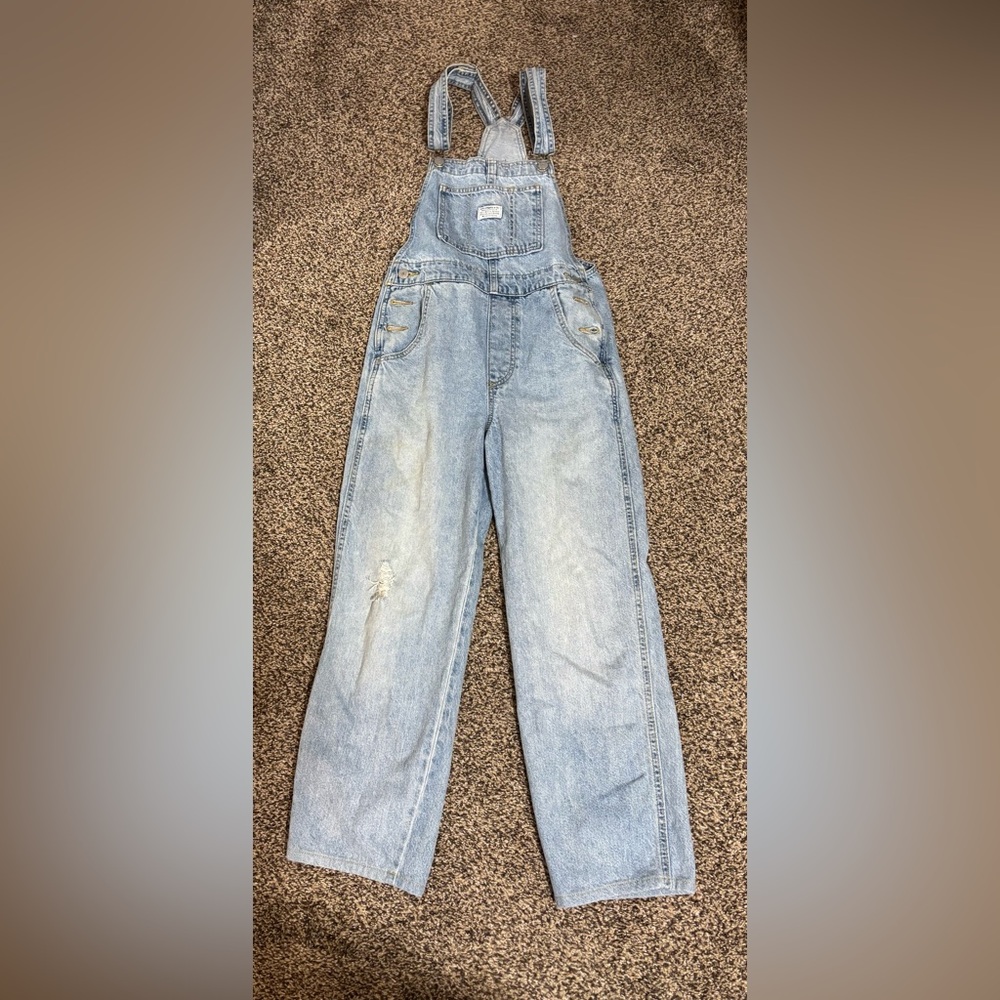 Levi's Classic Blue Denim Overalls